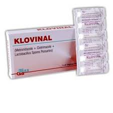 Klovinal-treatment of vaginal infections.